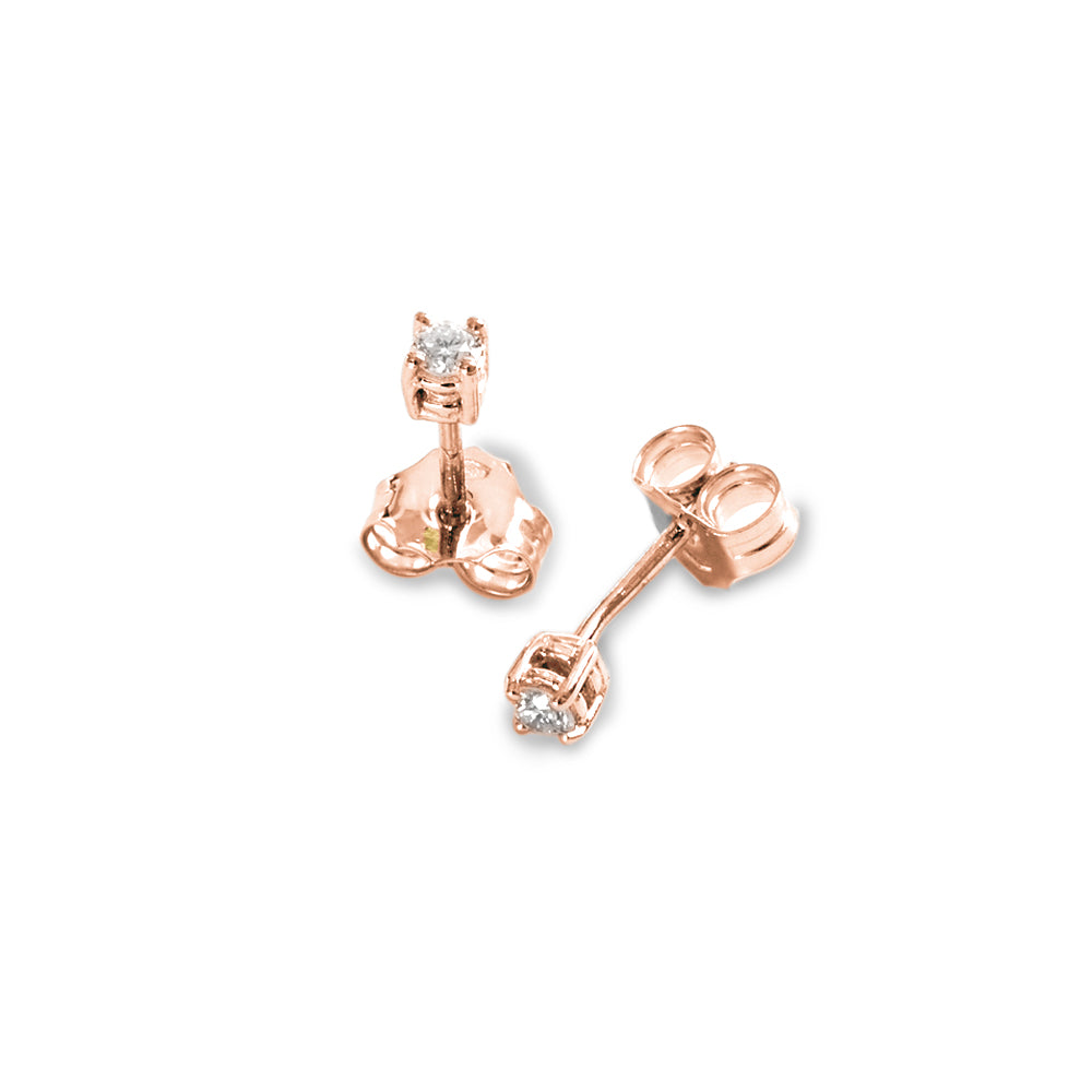 Orecchini Punto Luce a Filo parure 0,13 ct