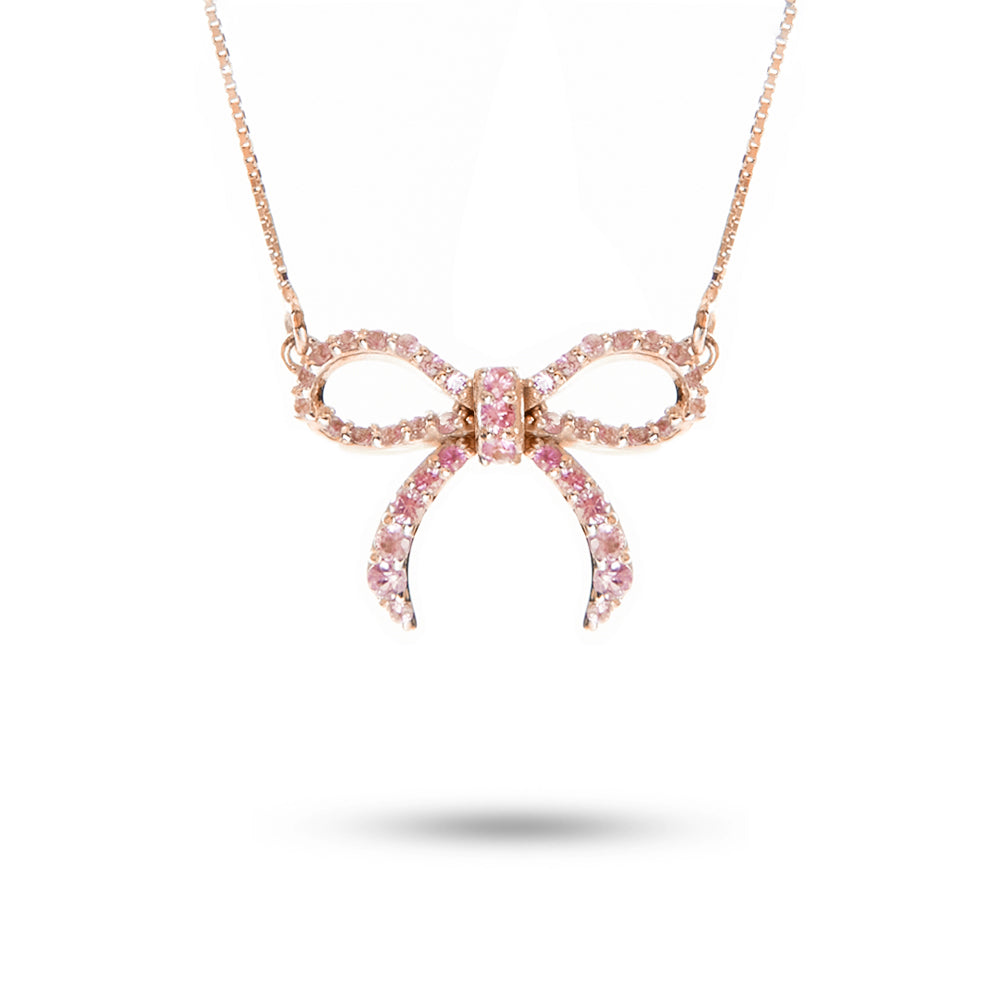 Collana Ciondolo Fiocco 0,38 ct