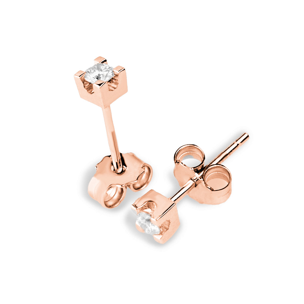 Orecchini Punto Luce Torniti Parure 0,138 ct