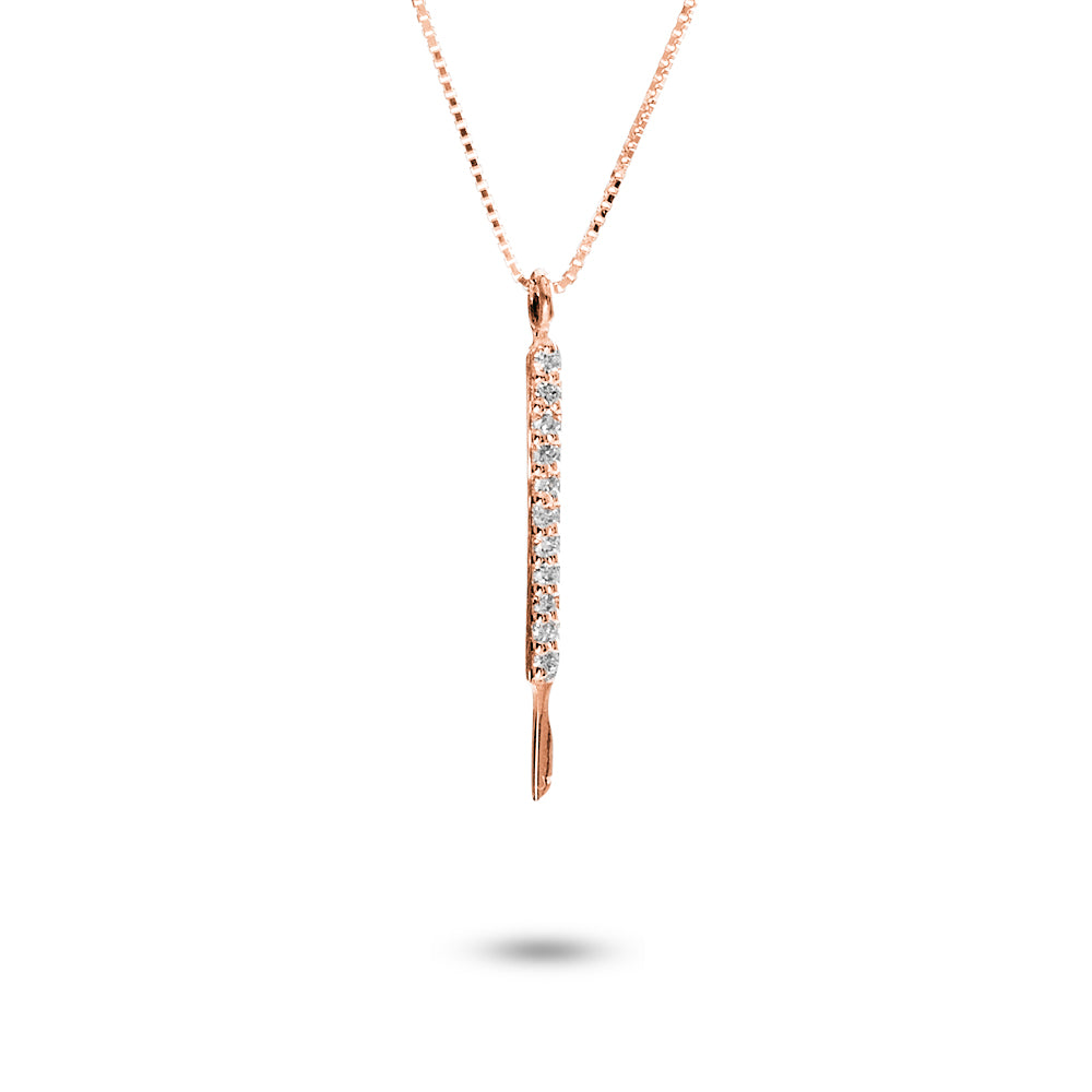Collana Ciondolo Bisturi 0,06 ct