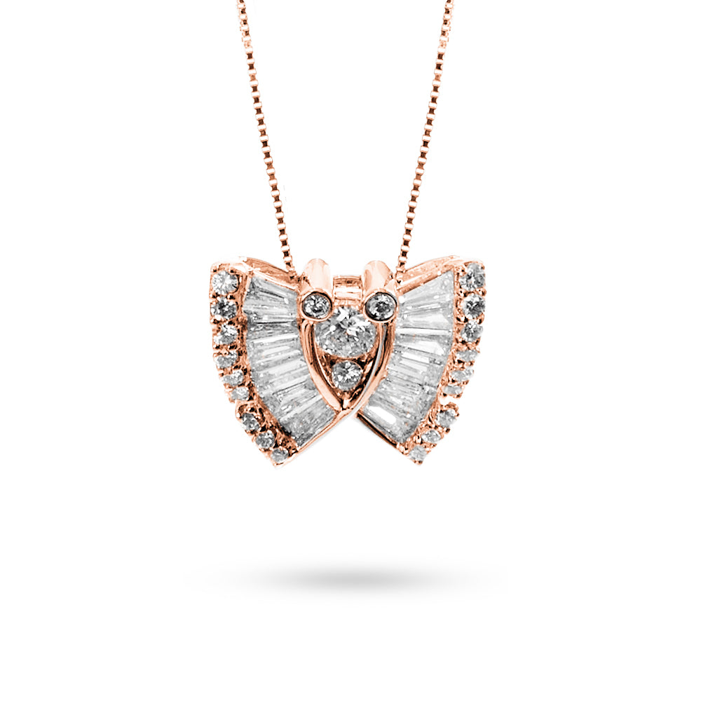 Collana Ciondolo Butterfly 1,12 ct