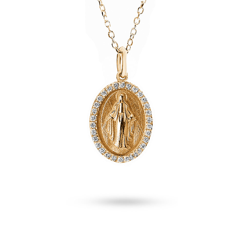 Pendente Madonnina 0,13 ct