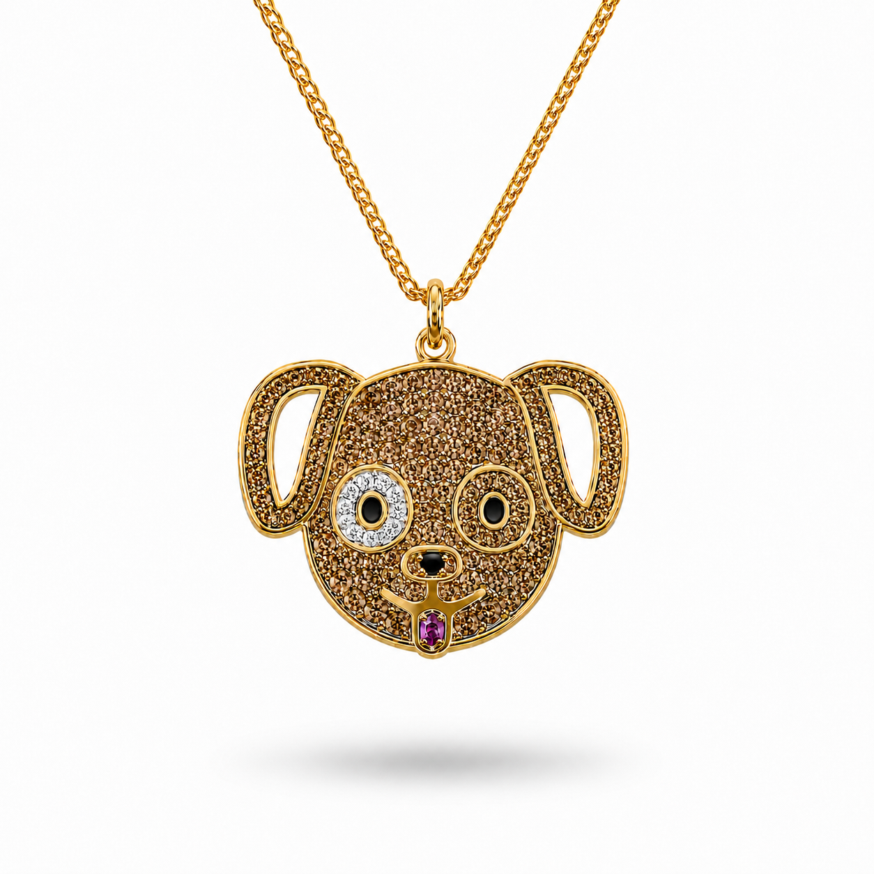 Pendente Dog Brown 0,93 ct