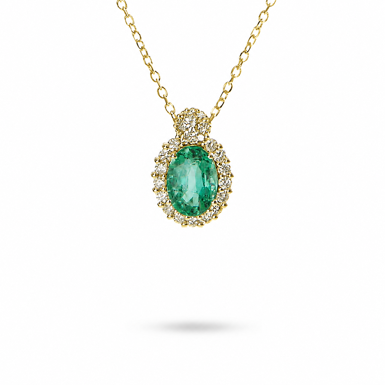 Collana Ciondolo Smeraldo Ovale 0,97 ct