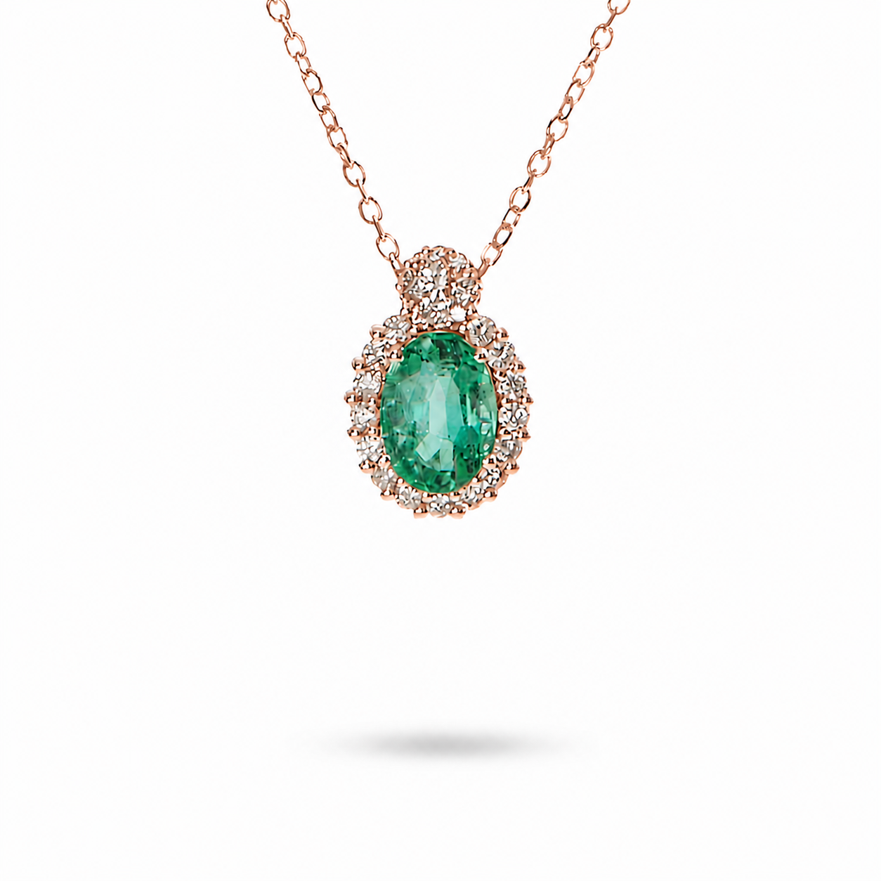 Collana Ciondolo Smeraldo Ovale 0,97 ct