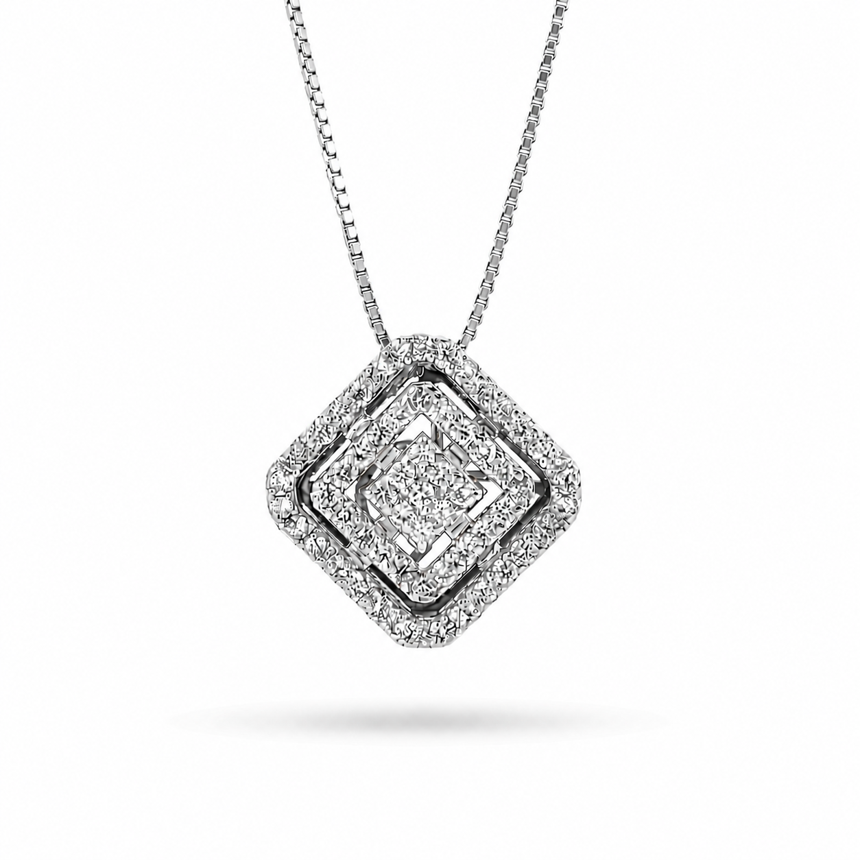 Collana Ciondolo Talia 0,28 ct mosaico