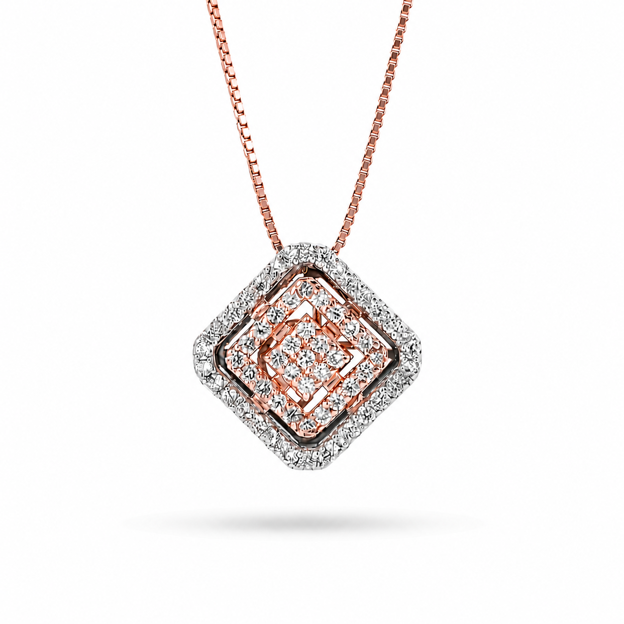 Collana Ciondolo Talia 0,28 ct mosaico